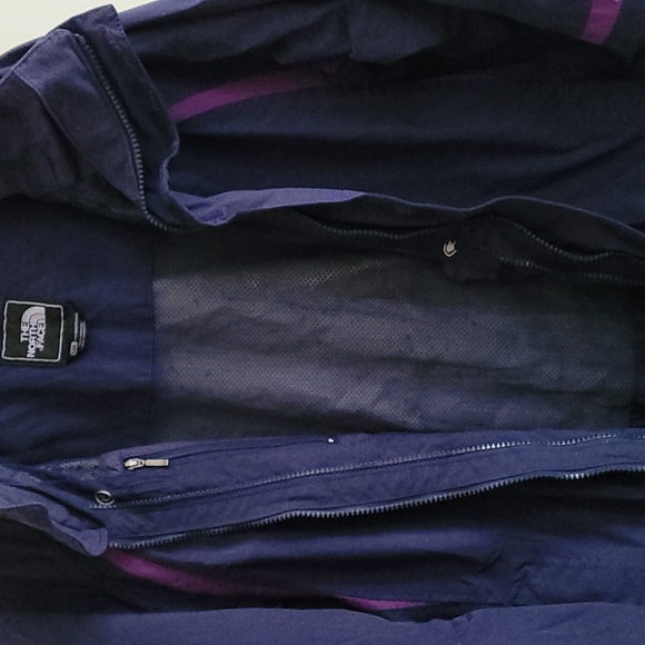 North face blue hooded jacket Sz L - Picture 7 of 8